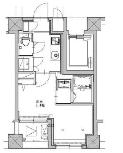 マルラニ千駄ヶ谷 403 間取り図