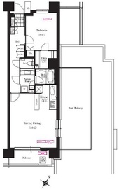 ブリリアイスト三軒茶屋ブラッサムテラス 1009 間取り図