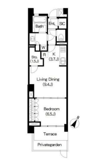 ブリリアイスト三軒茶屋ブラッサムテラス 112 間取り図