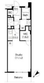 ブリリアイスト三軒茶屋ブラッサムテラス 204 間取り図