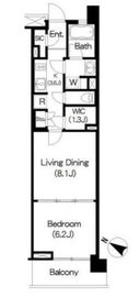 ブリリアイスト三軒茶屋ブラッサムテラス 210 間取り図