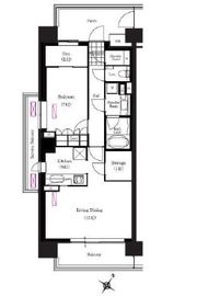 ブリリアイスト三軒茶屋ブラッサムテラス 213 間取り図