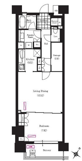 ブリリアイスト三軒茶屋ブラッサムテラス 220 間取り図