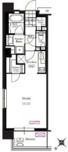 ブリリアイスト三軒茶屋ブラッサムテラス 301 間取り図