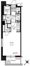 ブリリアイスト三軒茶屋ブラッサムテラス 301 間取り図