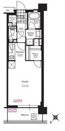 ブリリアイスト三軒茶屋ブラッサムテラス 302 間取り図