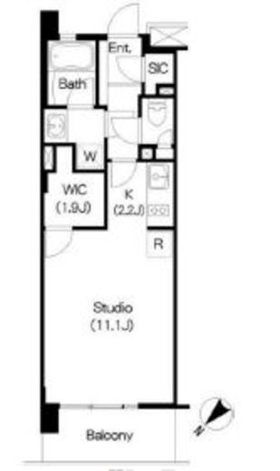 ブリリアイスト三軒茶屋ブラッサムテラス 303 間取り図