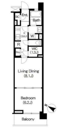 ブリリアイスト三軒茶屋ブラッサムテラス 310 間取り図