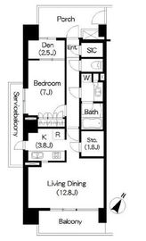 ブリリアイスト三軒茶屋ブラッサムテラス 313 間取り図