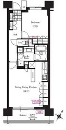 ブリリアイスト三軒茶屋ブラッサムテラス 318 間取り図