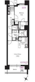 ブリリアイスト三軒茶屋ブラッサムテラス 321 間取り図