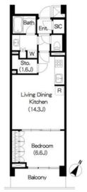 ブリリアイスト三軒茶屋ブラッサムテラス 326 間取り図
