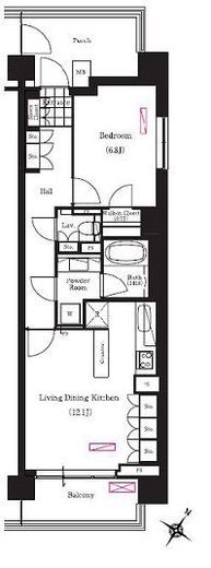 ブリリアイスト三軒茶屋ブラッサムテラス 328 間取り図