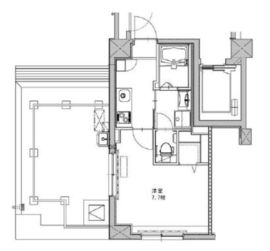 マルラニ千駄ヶ谷 602 間取り図