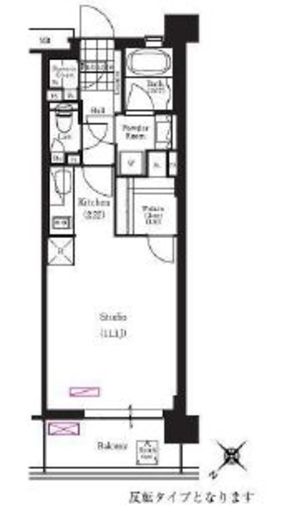 ブリリアイスト三軒茶屋ブラッサムテラス 405 間取り図