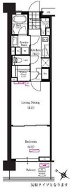 ブリリアイスト三軒茶屋ブラッサムテラス 409 間取り図