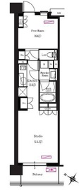 ブリリアイスト三軒茶屋ブラッサムテラス 411 間取り図