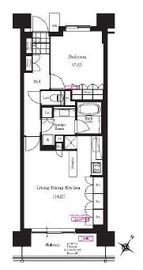 ブリリアイスト三軒茶屋ブラッサムテラス 417 間取り図