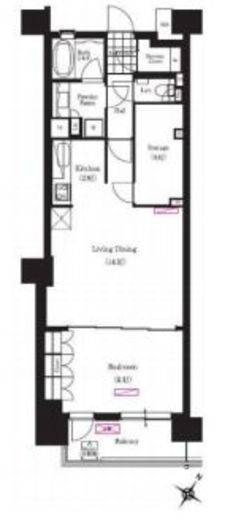 ブリリアイスト三軒茶屋ブラッサムテラス 422 間取り図