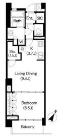 ブリリアイスト三軒茶屋ブラッサムテラス 424 間取り図