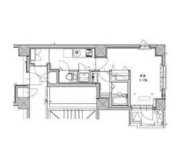 マルラニ千駄ヶ谷 205 間取り図