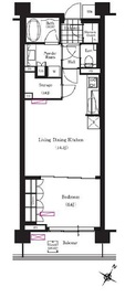 ブリリアイスト三軒茶屋ブラッサムテラス 426 間取り図