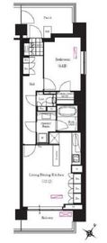 ブリリアイスト三軒茶屋ブラッサムテラス 428 間取り図