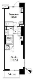 ブリリアイスト三軒茶屋ブラッサムテラス 504 間取り図