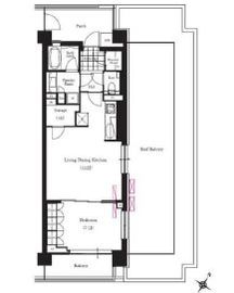 ブリリアイスト三軒茶屋ブラッサムテラス 519 間取り図