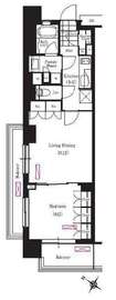ブリリアイスト三軒茶屋ブラッサムテラス 601 間取り図