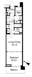 ブリリアイスト三軒茶屋ブラッサムテラス 602 間取り図