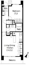ブリリアイスト三軒茶屋ブラッサムテラス 609 間取り図