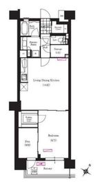 ブリリアイスト三軒茶屋ブラッサムテラス 614 間取り図