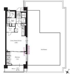 ブリリアイスト三軒茶屋ブラッサムテラス 617 間取り図