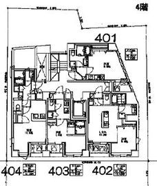 マルラニ千駄ヶ谷 402 間取り図