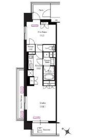 ブリリアイスト三軒茶屋ブラッサムテラス 801 間取り図