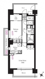 ブリリアイスト三軒茶屋ブラッサムテラス 803 間取り図