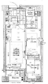 プレミスト赤坂檜町公園 106 間取り図