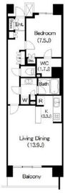 ブリリアイスト三軒茶屋ブラッサムテラス 811 間取り図