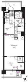ブリリアイスト三軒茶屋ブラッサムテラス 813 間取り図
