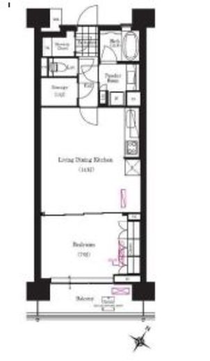 ブリリアイスト三軒茶屋ブラッサムテラス 903 間取り図
