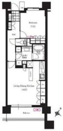 ブリリアイスト三軒茶屋ブラッサムテラス 907 間取り図