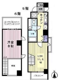 アビターレ西麻布 5階 間取り図