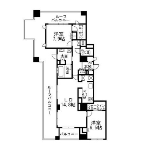 H-スクエア吉祥寺南町 6階 間取り図