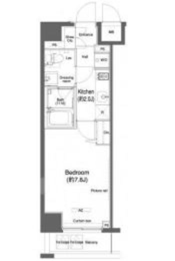 プラウドフラット鶴見Ⅰ 604 間取り図