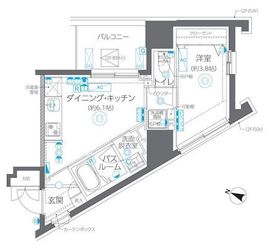 ZOOM方南町 4階 間取り図
