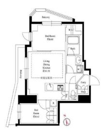 343 RESIDENCE KOURAKUEN (343レジデンス後楽園) 503 間取り図