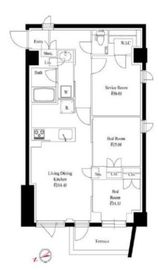 343 RESIDENCE KOURAKUEN (343レジデンス後楽園) 201 間取り図