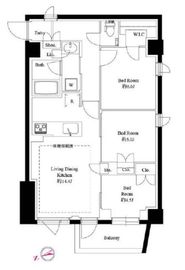 343 RESIDENCE KOURAKUEN (343レジデンス後楽園) 4階 間取り図