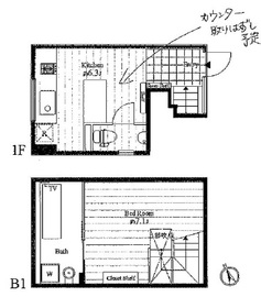 サンフェル神宮前 103 間取り図